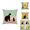 Classic Cat Design Pillow Cushion Cover For Bedroom And Living Room Decor