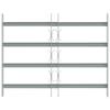 Window Security Grille with 4 Horizontal Bars 3 pcs