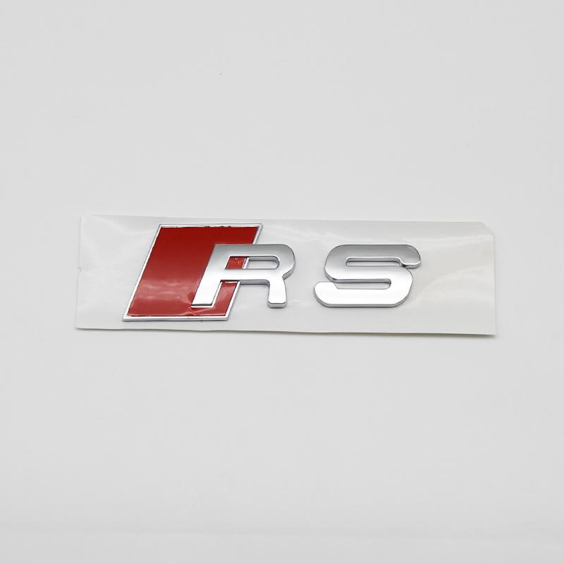 2026 3D ABS Gloss Black Chrome Rear Decklid Lettering Insignia For AQ2 SQ8 SQ7 SQ5 SQ3 R8 RS Performance Replacement Tuning Accessor