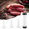 Manual Sausages Machines Meat Stuffer Fillers Salami Maker Tools &Funnel