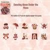 Yu Xian French Romantic Sticker Pack: Dream Echo Series, 20 Hot Stamped Journal Stickers in 4 Styles.
