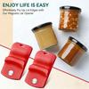 Canning Jar Opener with Magnet Universal Regular Wide Mouth Jar Lid Removal Tools 3D Printed Magnetic Jar Lid Lifter Kitchen Gadgets