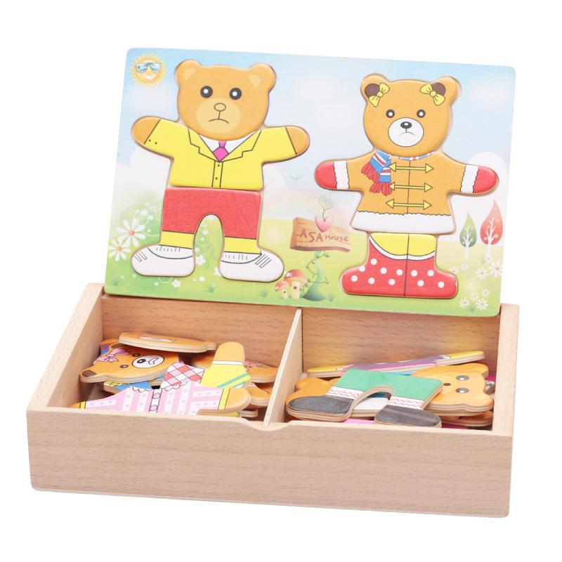 Hochwertiger Buchenbär zum Umziehen