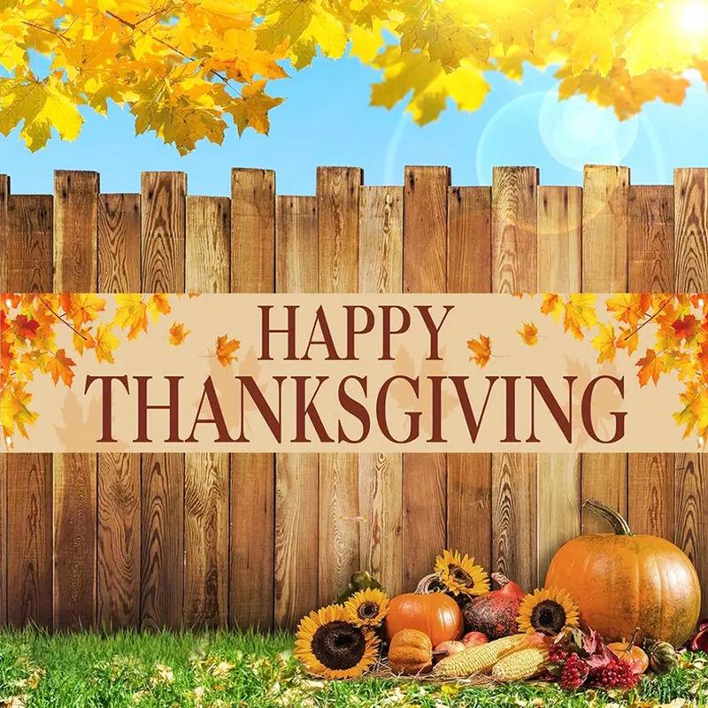 Tissu de bannière festive: Motifs de Noël, d'Halloween et de Thanksgiving