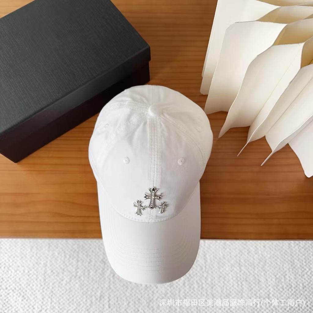 New rhinestone cap cross personalized baseball hat versatile fashion travel visor men and women