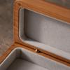 Solid Wood Eyeglasses Case Sturdy Wooden Glasses with Hinged Lid