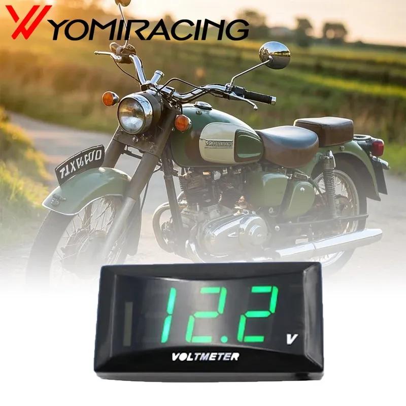 Digital Voltmeter 12V LED Display Voltage Meter Tester with Reverse Polarity Protection for Car Motorcycle Universal