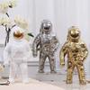 Gold Space Man Sculpture Astronaut Ceramic Vase Creative Modern Cosmonaut Model Ornament Statue Garden Tabletop Home Decoration