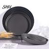 Pizza Tray Easy to Demould High Hardness Wave Edge Design Cake Pan Carbon Steel Round Pastry Baking Home Supplies