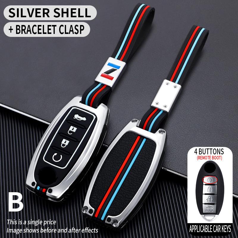 Car Key Case CoverProtective Shell Fob for Nissan Qashqai X-Trail T32 T31 Juke J10 J11 Kicks Tiida Pathfinder Note for Infiniti