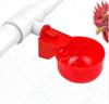 Abbeveratoio Automatico per Polli, Anatre e Quaglie: Set da 6 Pezzi con Bicchieri d'Acqua Spessi e Design a 3 Vie