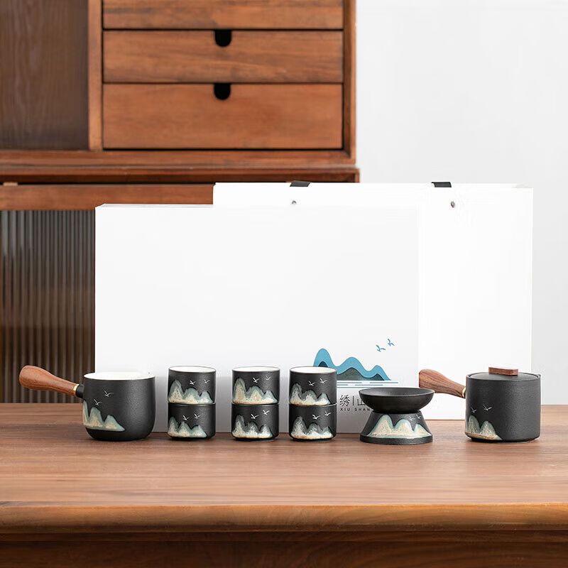 Qiu Qiao Modern Ceramic Kung Fu Tea Set