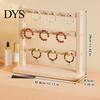 Home Jewelry Organization Wooden Organizer, Durable Display Stand, Multiple Layers Space for Trade Shows Saving Storage Rack, Necklaces Bracelets And
