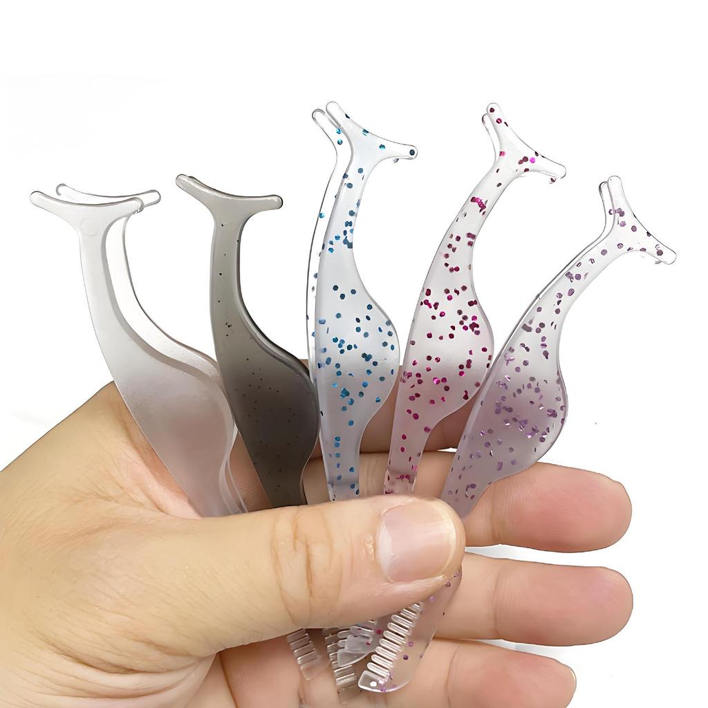 Anti-Static Plastic Eyelash & Eyebrow Tweezers - Seahorse Clip Lash Extension Tool