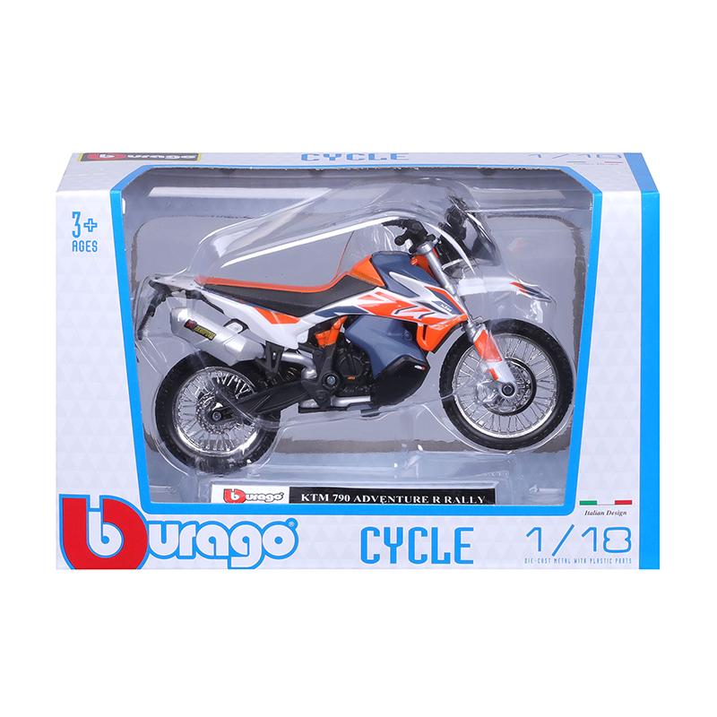 Bburago 1:18 2023 GASGAS RX450F Honda Africa Twin Adventure 790 Adventure R Rally 450F X Diavel S motorcycle model Toy Series