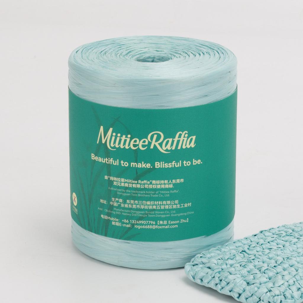MT001-MT087 Natural Raffia Yarn For Wrapping Knit Wire Natural Color Matte Texture Raffia Paper Ribbons For Hat DIY Decoration
