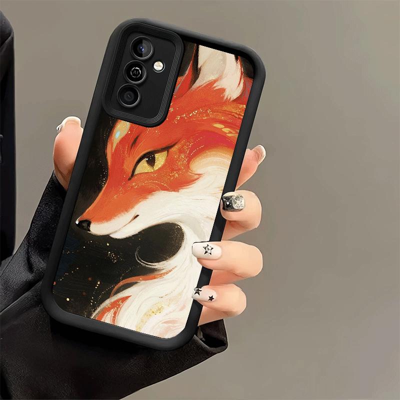 Phone Case for Samsung Galaxy A17 A16 A15 A14 A13 Cartoon Fox Animal A56 A36 A26 A55 A35 A25 A54 A34 A24 A53 A33 A23 A07 A06
