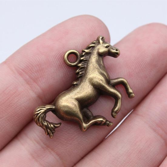 Metal Horse Pendant Retro Horse Charm Vintage Running Horse Pendant for Jewelry Making DIY Earrings Keychains Necklaces Craft Projects