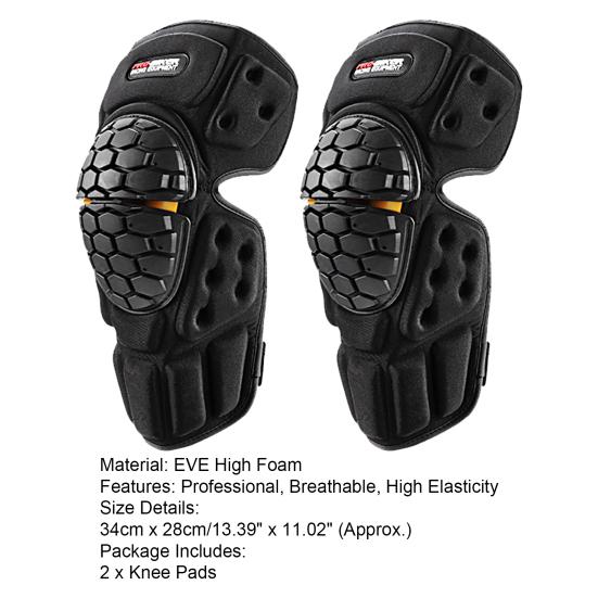1 Pair Knee Support Sleeves Professional Non-slip High Elasticity Motocross Elbow Protection Knee Support Protector for Cycling