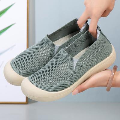 Buty damskie wiosna lato nowe siateczkowe oddychające pojedyncze buty damskie lekkie miękka podeszwa wygodne antypoślizgowe odporne na ścieranie leniwe buty