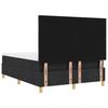 Box Spring Bed with Cushions Black 190 x 140 cm Fabric