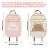 Car Ba Protection Pad with Storage Bag Rear Anti-Ki Mat Children Se Car Interior Accories Dir Proof pink, beige