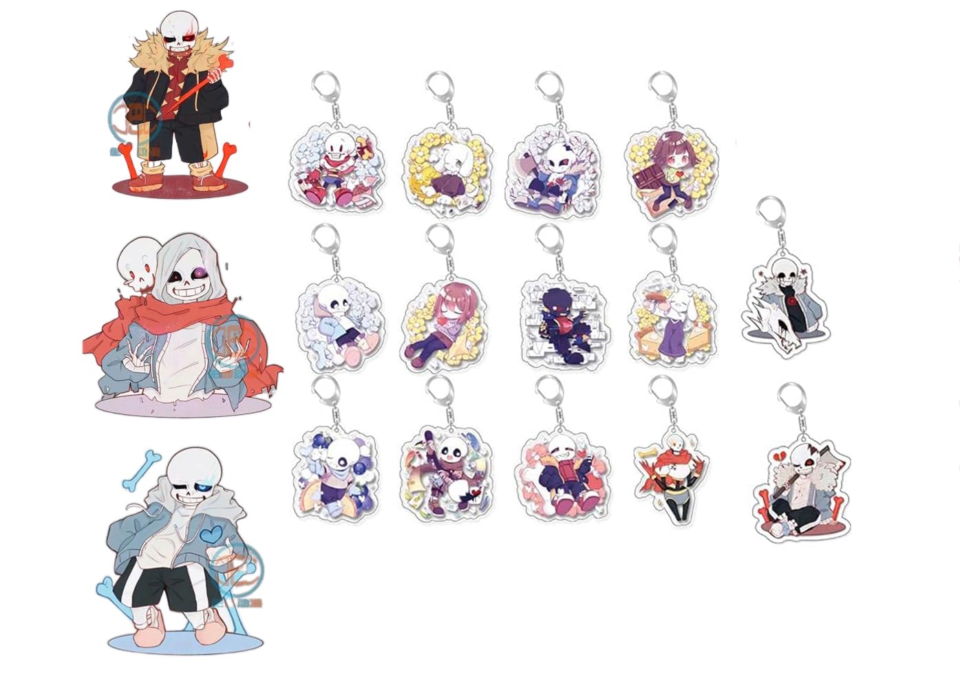 

Undertale Moe Keychains of Keychains for Everyday Anime Cell Car Decorations of (Set 17) [Unofficial] Events, Use, Costumes, Bags, Phones, Keys, (Set