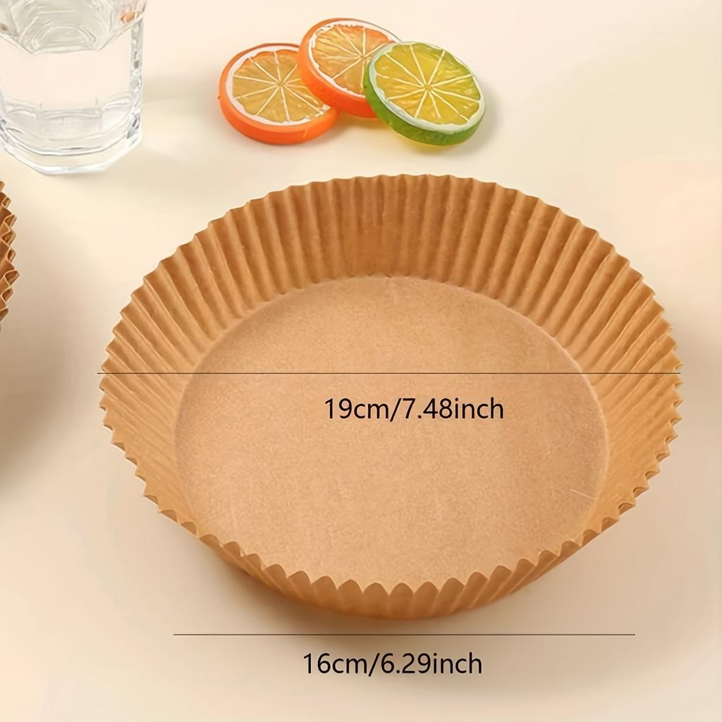 50/100pcs  Air Fryer Non-Stick Liners - Disposable, Oil & Water-Resistant Parchment Paper - Essential Kitchen Accessory for Healthy Cooking,