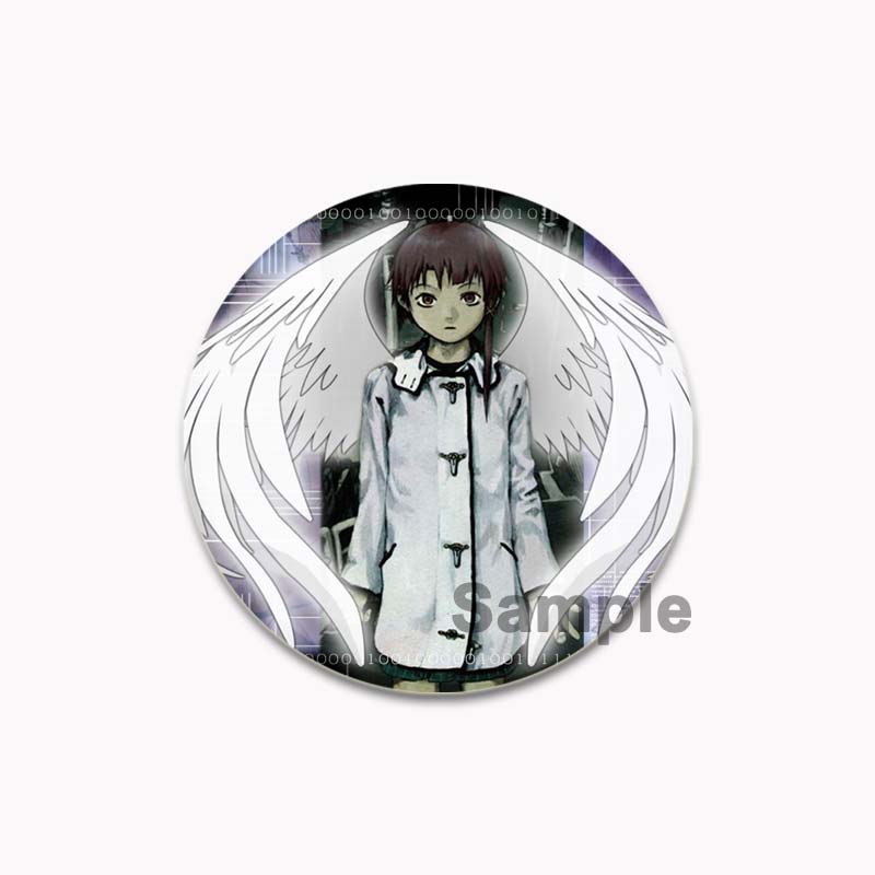 

32/44/58 мм серийные эксперименты булавка круглая мультяшная милая защелкивающаяся брошь для рюкзака одежда аксессуары аниме коллекция значок украшение 32mm