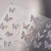 Shell Light Blue Butterfly Nail Art Sticker New Broken Purple Butterfly Beautiful Nail Sticker for daily use