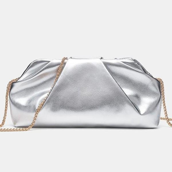 Borsa a Tracolla Catena Oro - Accessorio da Sera Versatile di Lusso da Donna