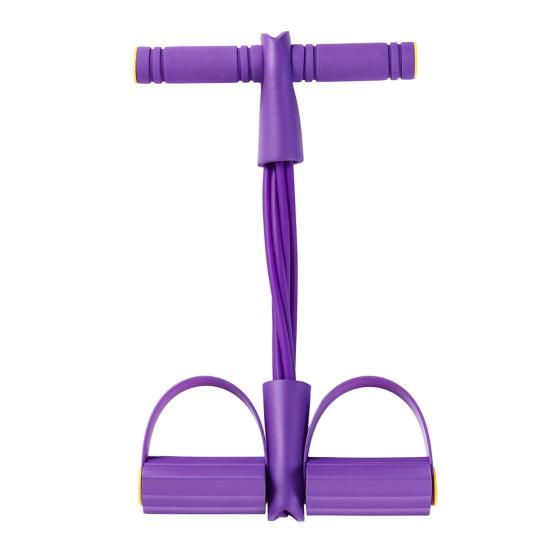 6/8-Tube Pedal Puller Resistance Band with Handle Multifunction Elastic Yoga Sit-up Pull Rope Men Women Pedal Tensioner Exerciser Workout Equipment