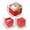 Packaging Box Cartoon Bear Flip Ring Box Romantic Cute Rotating Jewelry Box Automatic Mini Cake Gift Box Anniversary Celebration