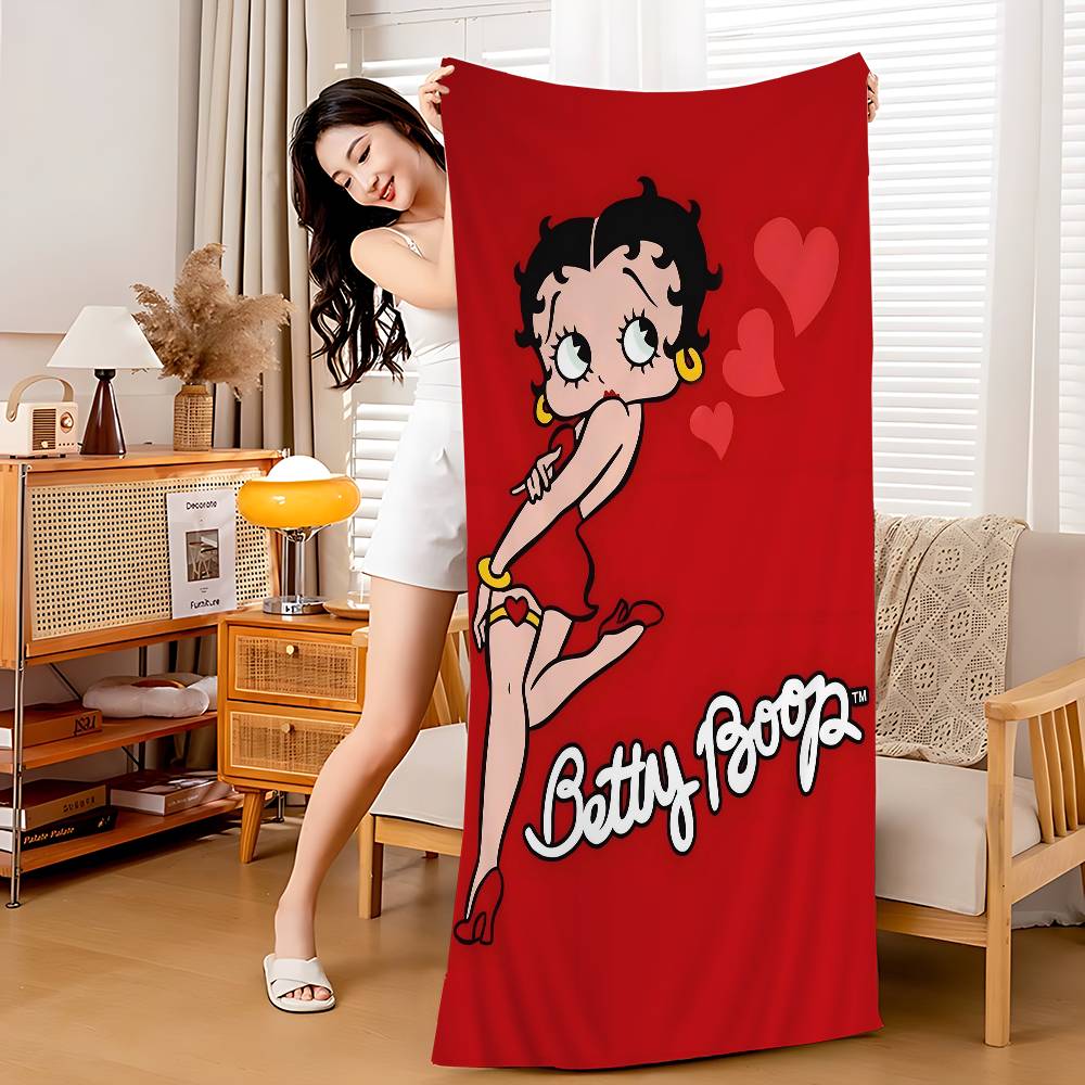 B-BettyS Boop Microfiber Beach Towel Absorbent Quick Dry Soft Yoga Swimming Resort Mountain Climbing Towel