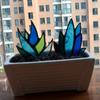 1 Pc Agave Plant Pot Plate Garden Insert Flower Fruit and Vegetable Mark Plate Bonsai Decoration