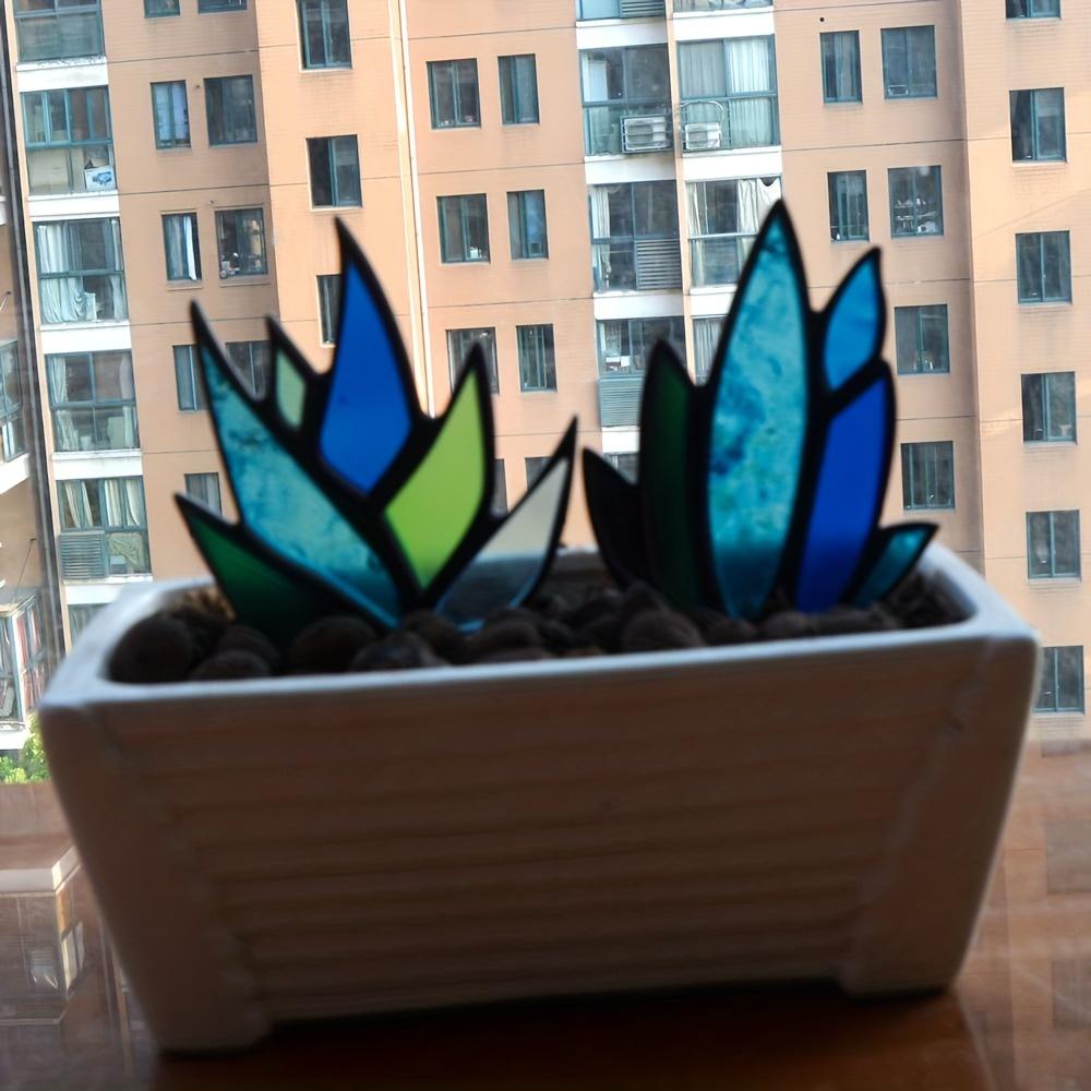 1 Pc Agave Plant Pot Plate Garden Insert Flower Fruit and Vegetable Mark Plate Bonsai Decoration