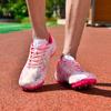 Hot Sale Pink Speed Athletics Sneaker Professional Men's Track Spikes Shoes Breathable Running Nails Training Shoes Woman 2025