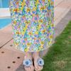 Vintage Print Loose Dresses For Women Plus Size Short Sleeve Casual Long Dress Summer Elegant Middle-aged Women's Clothing