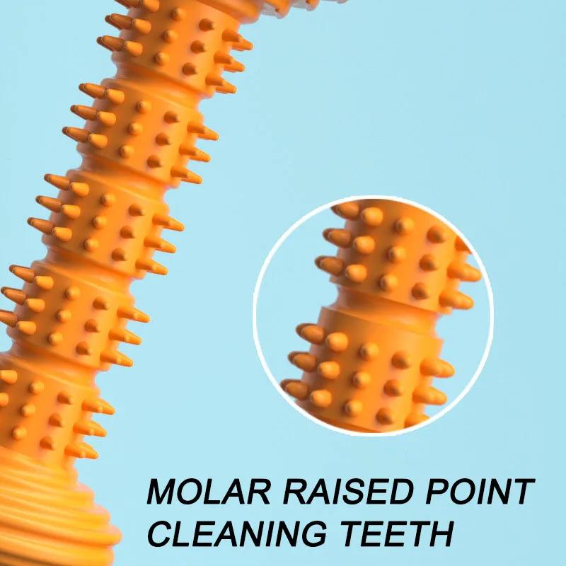 Dog barbell grinding toy environmentally friendly and safe a tool for cleaning and caring for pet teeth