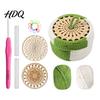 Storage Basket Craft DIY Crochet Kit Handmade Woven Making Set with Kit Yarn & Hook Knitting Desk Organizer for Beginner