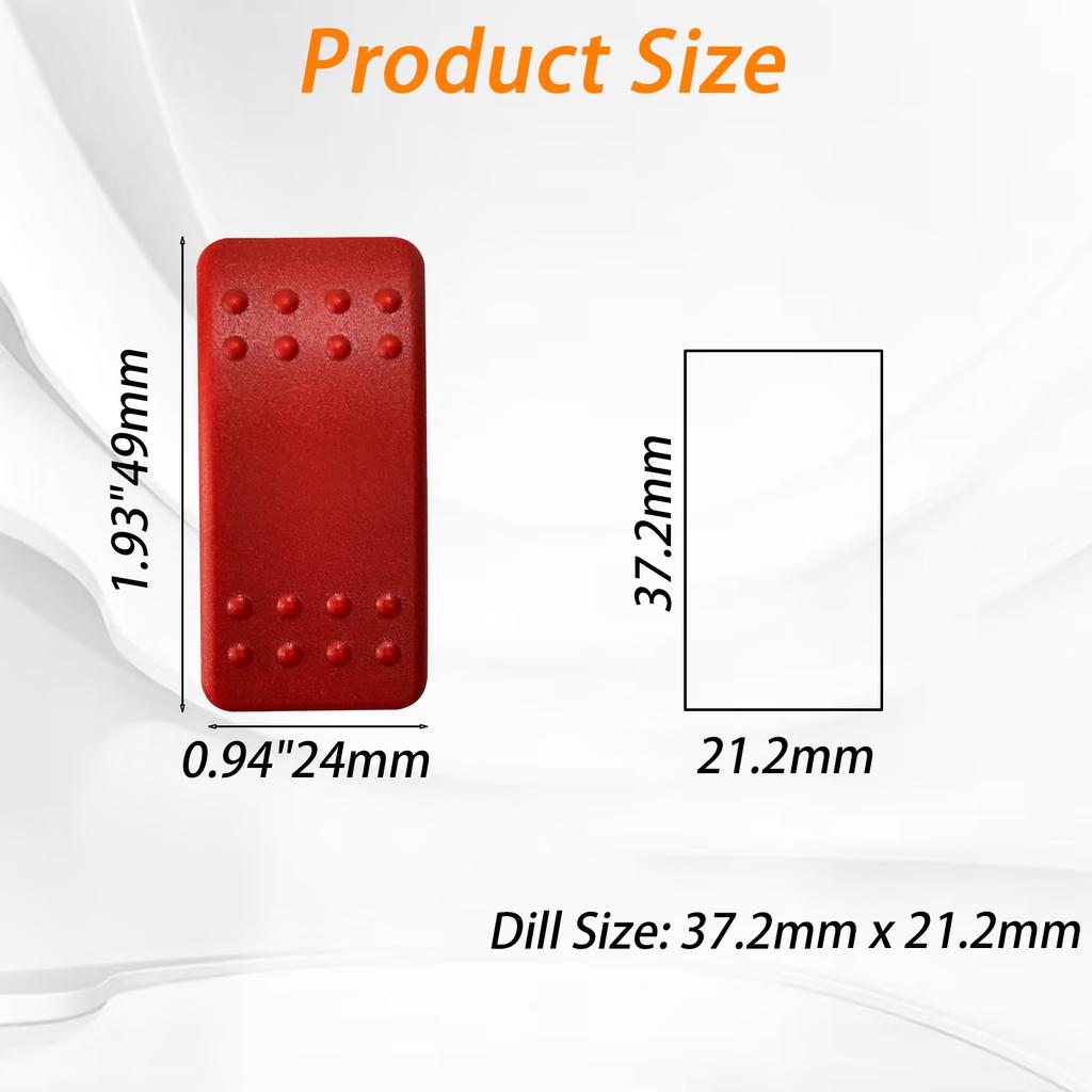 Universal 12V/24V Rocker Switch ON-OFF / 3 Position ON-OFF-ON Toggle Actuator for ARB Carling Style ATV UTV Tractor Marine Boat Battery Switches5