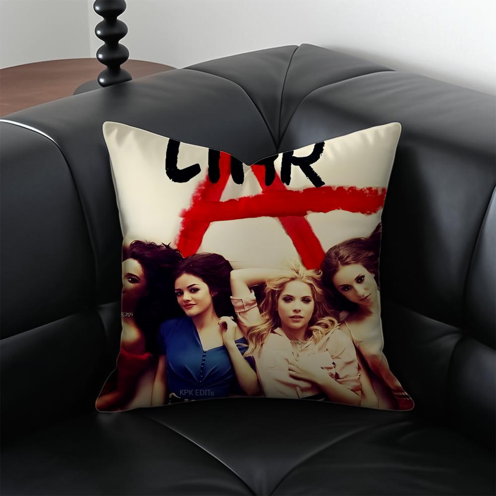PPretty Little LLiars tv Cushion Cover Pillow Case Antidustmite Invisible zipper silky plush cushion