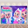 Cartoon Cute Cry Babiesed Birthday Party Decorations Lovely Blind Box Doll Backdrop Baby Shower Supplies Child Room Wall Hanging