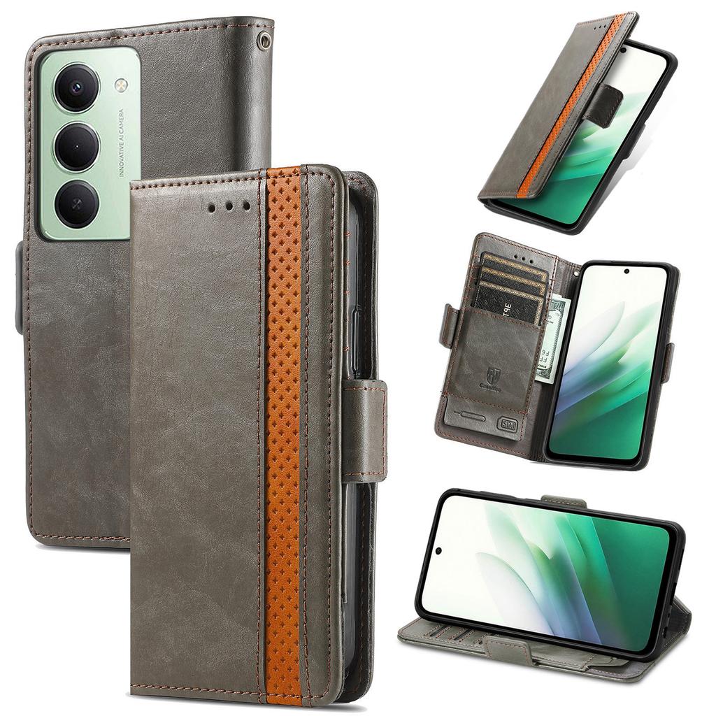 CASENEO For Xiaomi Redmi 15 4G (EU) (171mm) Phone Cases PU Leather Cover Stand with RFID Blocking Wallet