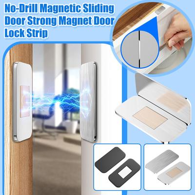 Tira de Cerradura Magnética para Puerta Corredera sin Taladro