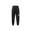 Nike Color Block Large Logo Print Woven Retro Sport Spliced Knitted Pants Women Pants Black DM6087-010