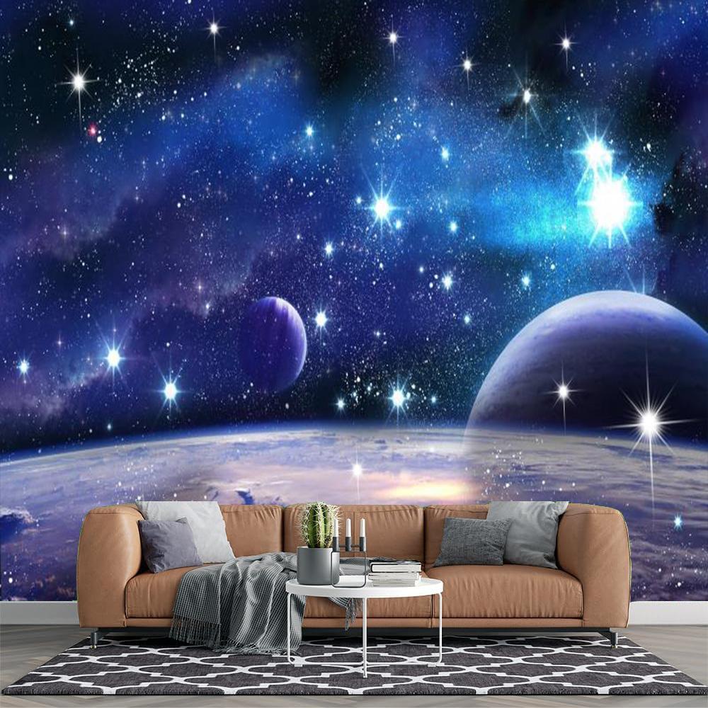 

Starry Sky Mural Galaxy Wallpaper Universe Space Wallpaper Home Decor 200 cm(W) x 140 cm(H)