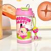 Cartoon Graffiti Insulated Bottle For Women And Kids With Leakproof Lid And Carrying Strap
