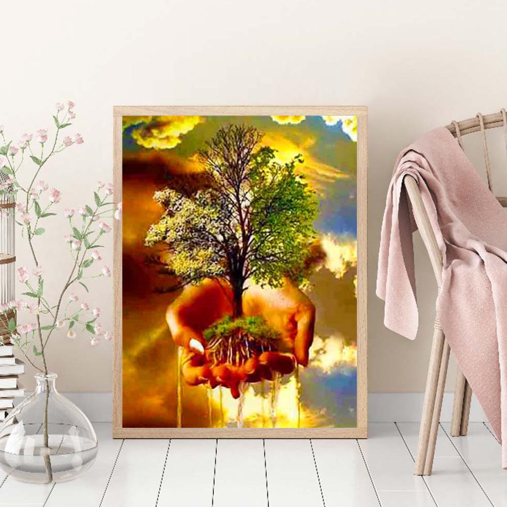 Diamond Painting Kit Tree Landscape Full Square/round Embroidery Mosaic Fantasy Landscape Home Decor