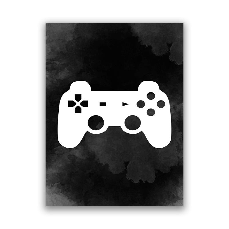 

Gaming Wall Art Canvas Painting for Kids, Video Game Posters and Prints, Room Decor, Child Picture, Playroom, Boys Gift 21x30cm No Framed